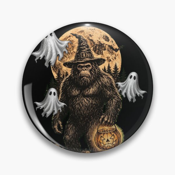Artikelvorschau, Bigfoot-Hexe Halloween – Gruseliger Sasquatch-Süßes oder Saures – Gruseliges Kryptid entworfen und verkauft von Neurospicy Trolls.