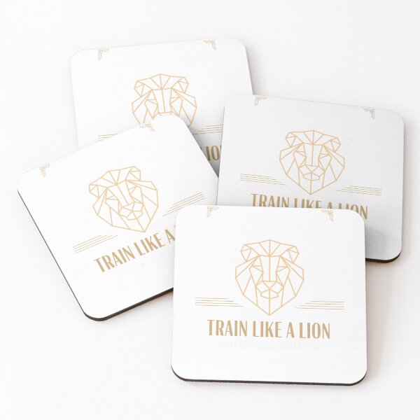 Item preview, Train Like A Lion Unleash Your Strength Geometric Minimalist Gym Design designed and sold by Bennie Singh.