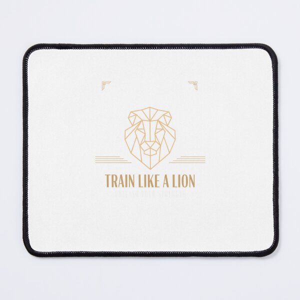 Item preview, Train Like A Lion Unleash Your Strength Geometric Minimalist Gym Design designed and sold by Bennie Singh.