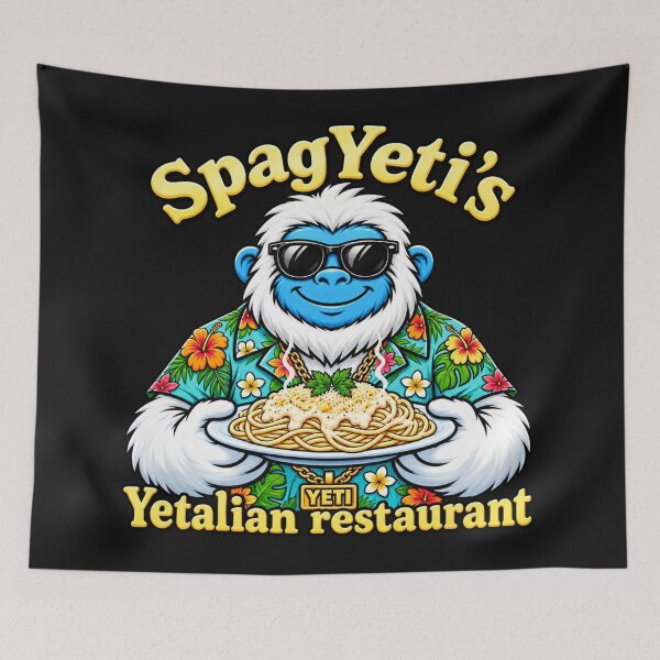 Item preview, SpagYetis Restaurant designed and sold by Fort Chiswell Trading Company.