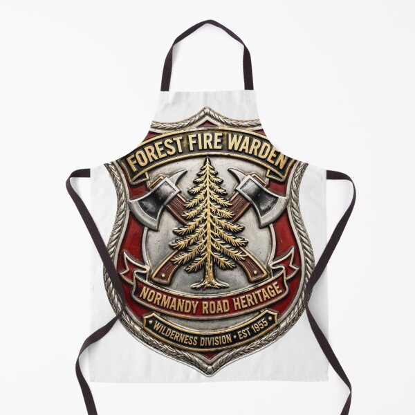 Item preview, Vintage Forest Fire Warden Badge designed and sold by Normandy Road Heritage™ - Vintage Garage Art.