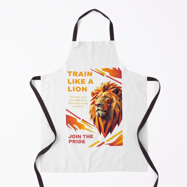 Item preview, Train Like A Lion Join The Pride Geometric Polygon Fire Fitness Gym Design designed and sold by Bennie Singh.