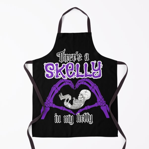 Item preview, There's a Skelly in My Belly - Purple Halloween Pregnancy Announcement designed and sold by Neurospicy Trolls.