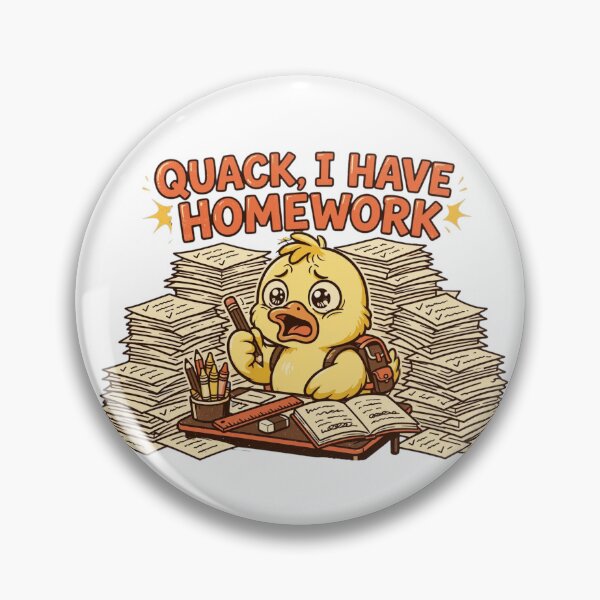 Item preview, Quack I Have Homework Funny Stressed Duck Student Shirt designed and sold by Penguin Mood .