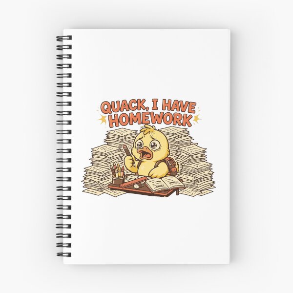 Item preview, Quack I Have Homework Funny Stressed Duck Student Shirt designed and sold by Penguin Mood .