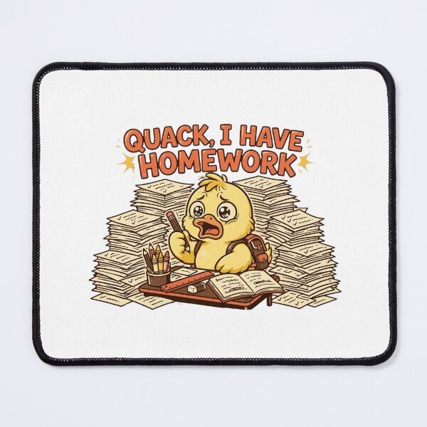 Item preview, Quack I Have Homework Funny Stressed Duck Student Shirt designed and sold by Penguin Mood .