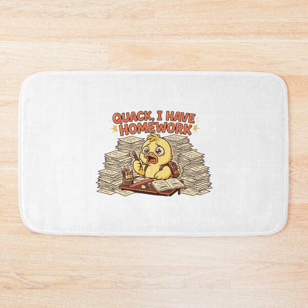 Item preview, Quack I Have Homework Funny Stressed Duck Student Shirt designed and sold by Penguin Mood .