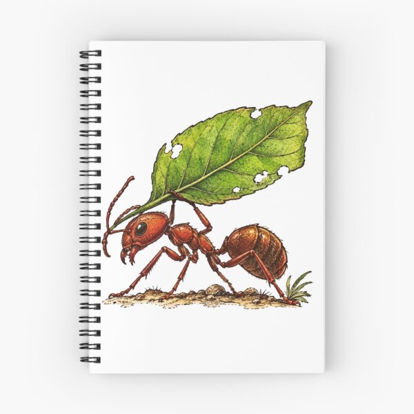 Item preview, Hardworking Ant Carrying a Green Leaf designed and sold by Snurly.