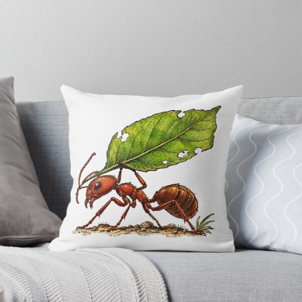 Item preview, Hardworking Ant Carrying a Green Leaf designed and sold by Snurly.