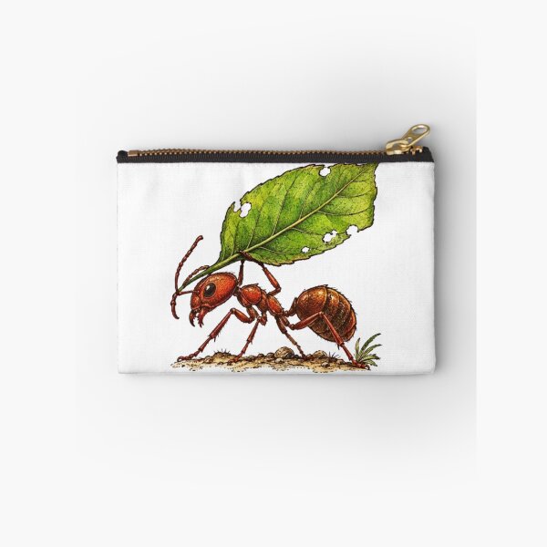 Item preview, Hardworking Ant Carrying a Green Leaf designed and sold by Snurly.