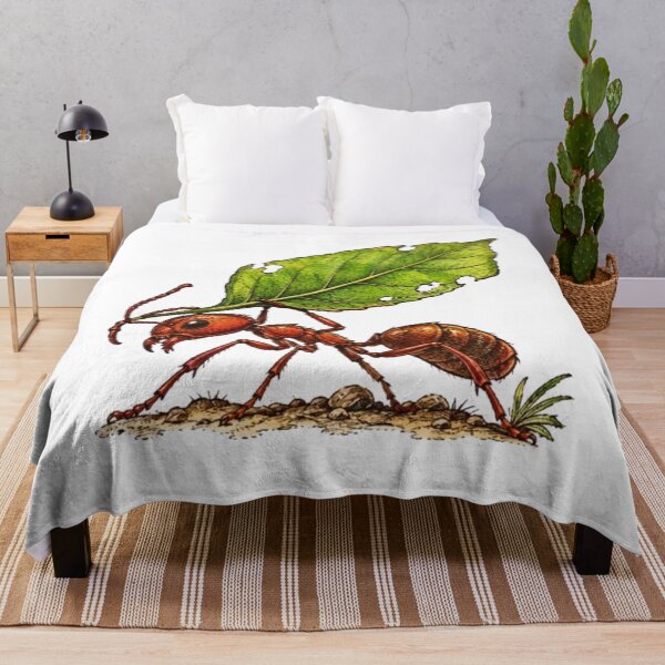 Item preview, Hardworking Ant Carrying a Green Leaf designed and sold by Snurly.