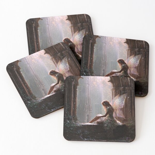 Item preview, Fairy Resting in Ancient Castle Ruins designed and sold by Storybook Botanica.