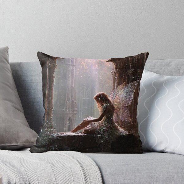 Item preview, Fairy Resting in Ancient Castle Ruins designed and sold by Storybook Botanica.