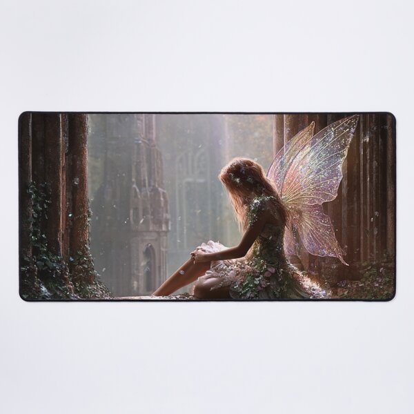 Item preview, Fairy Resting in Ancient Castle Ruins designed and sold by Storybook Botanica.