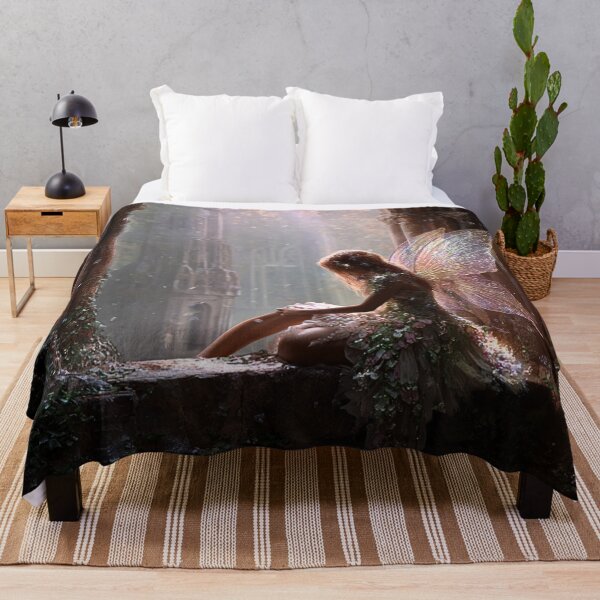 Item preview, Fairy Resting in Ancient Castle Ruins designed and sold by Storybook Botanica.