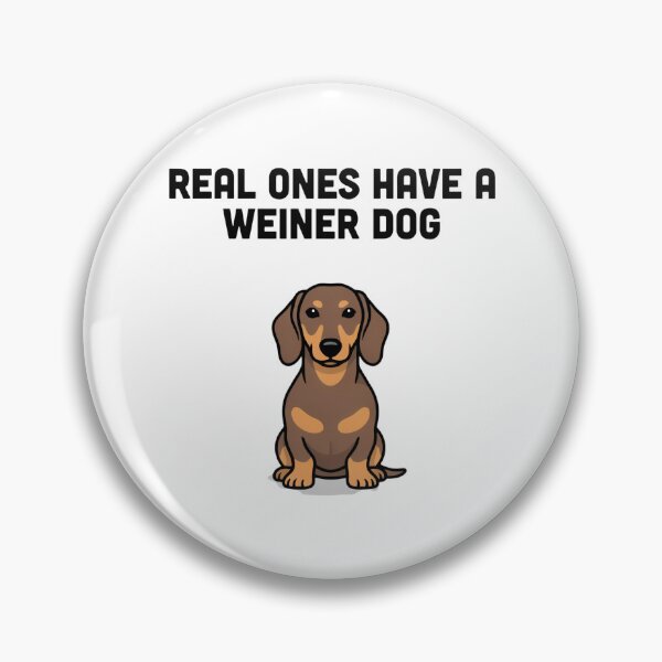 Item preview, Real Ones Have a Weiner Dog — Dachshund Mom Cartoon Tee designed and sold by The Waggy Doodle.