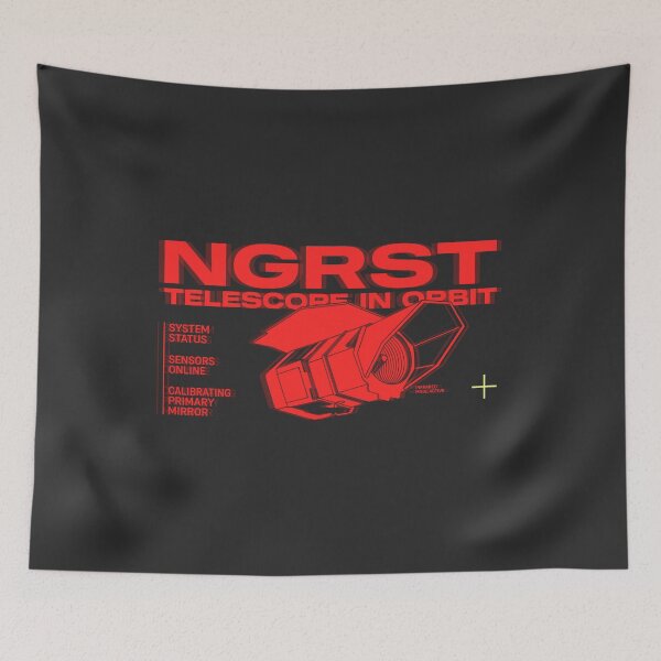 Item preview, Nancy Grace Roman Space Telescope NGRST Red Glitch Sci Fi designed and sold by KiwiRider.