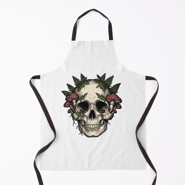 Item preview, Where the Wild Mushrooms Grow – Gothic Forest Skull designed and sold by mrshadow113.