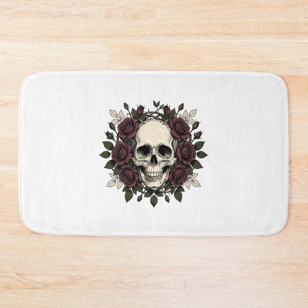 Item preview, Death Blooms in the Garden – Victorian Floral Skull designed and sold by mrshadow113.