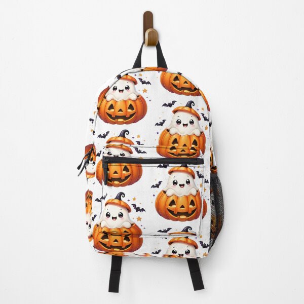 Item preview, Cute Ghost Popping Out of Pumpkin – Kawaii Halloween Spooky Design designed and sold by gluxdesing.