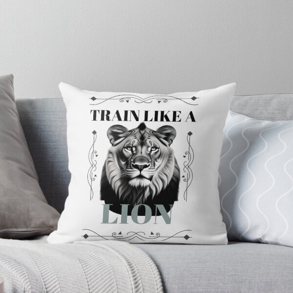 Item preview, Luxury Lion Black And White Elegant Portrait Regal Animal Art designed and sold by Bennie Singh.