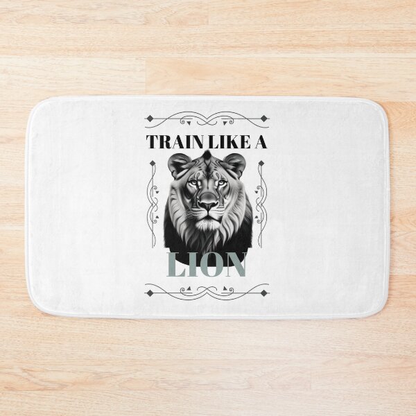 Item preview, Luxury Lion Black And White Elegant Portrait Regal Animal Art designed and sold by Bennie Singh.