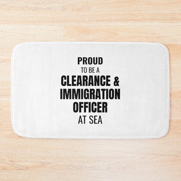 Item preview, Proud to be a Clearance & Immigration Officer at Sea (Black) designed and sold by ShipCrewNation.