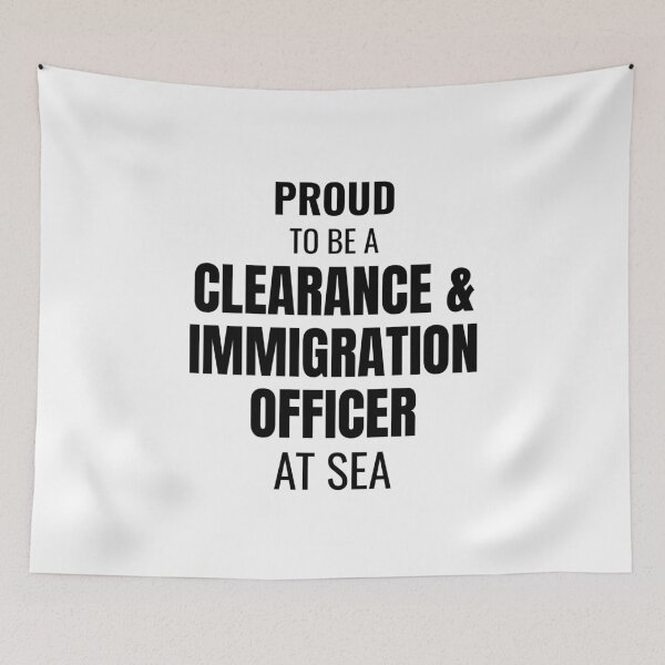 Item preview, Proud to be a Clearance & Immigration Officer at Sea (Black) designed and sold by ShipCrewNation.