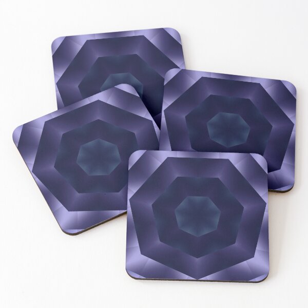 Item preview, Purple Hexagonal Kaleidoscope Mandala Pattern designed and sold by IntelliMindDesigns.