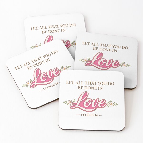 Item preview, Let All That You Do Be Done In Love – 1 Corinthians 16:14 Christian Bible Verse Shirt designed and sold by SoulThread Studio.