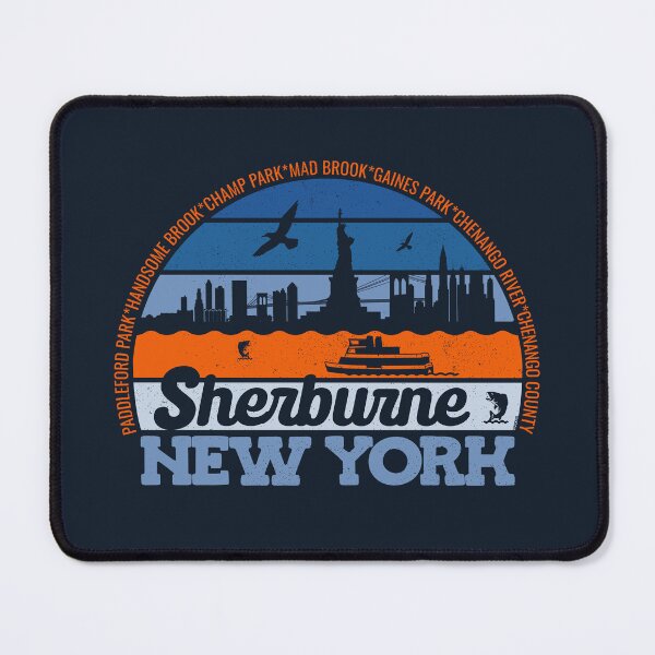 Item preview, Sherburne New York Sunset Retro Vintage Local Pride Logo designed and sold by CRHPOD20.