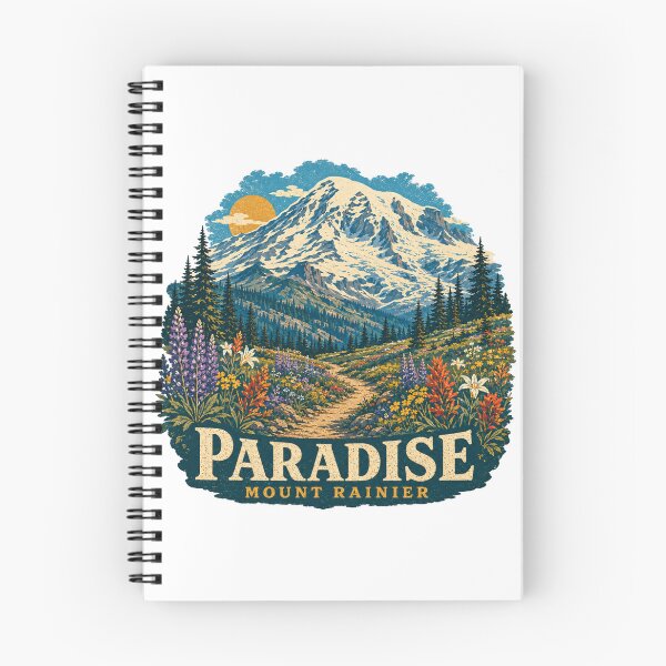 Item preview, Vintage Paradise Mount Rainier National Park designed and sold by Rewind Society.