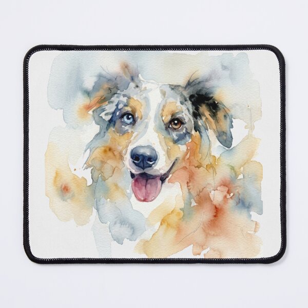 Item preview, Blue Merle Aussie, Heterochromia Eyes designed and sold by caracatita75.