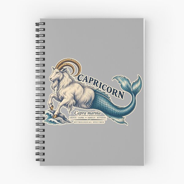 Item preview, Capricorn Sea Goat Scientific Field Guide Illustration designed and sold by radiogalaxy.