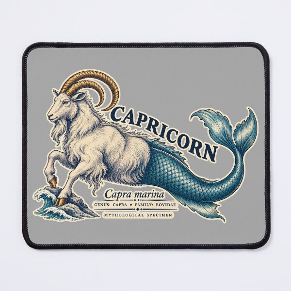 Item preview, Capricorn Sea Goat Scientific Field Guide Illustration designed and sold by radiogalaxy.
