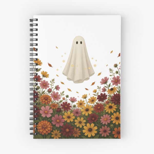 Item preview, Cute Floral Ghost Autumn Flower Garden Halloween Art designed and sold by larbimalki.