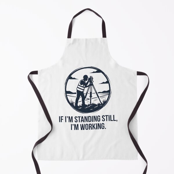 Item preview, Land Surveyor Standing Still Working Theodolite Measuring designed and sold by CleverRaccoon.