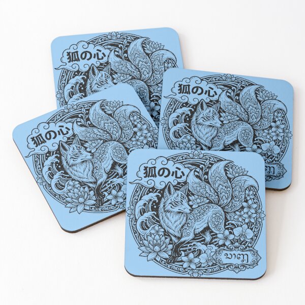 Item preview, Kitsune No Kokoro Nine Tailed Fox Mandala Art designed and sold by cannsuh.