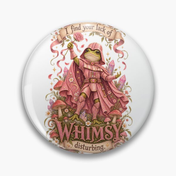 Item preview, I Find Your Lack Of Whimsy Disturbing - Pink Frog Knight designed and sold by Neurospicy Trolls.