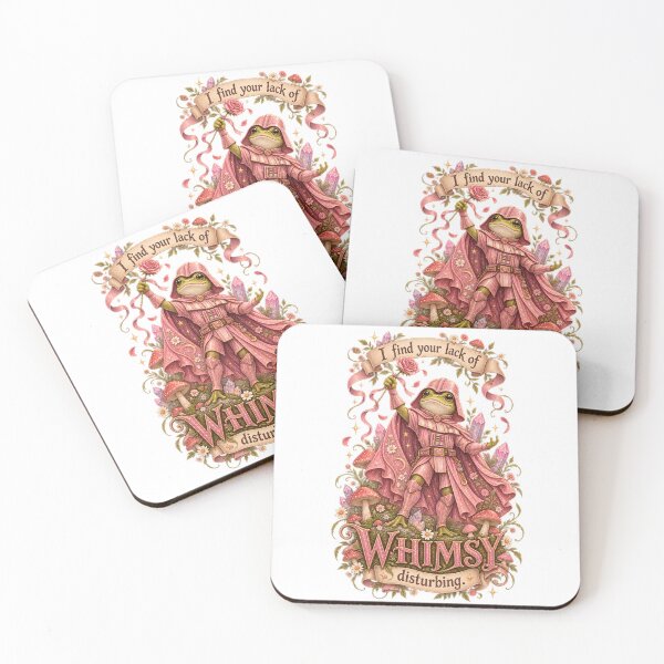 Item preview, I Find Your Lack Of Whimsy Disturbing - Pink Frog Knight designed and sold by Neurospicy Trolls.