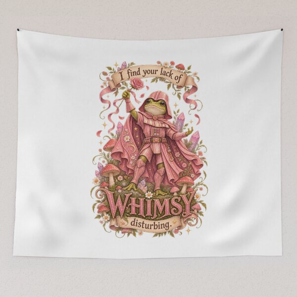 Item preview, I Find Your Lack Of Whimsy Disturbing - Pink Frog Knight designed and sold by Neurospicy Trolls.