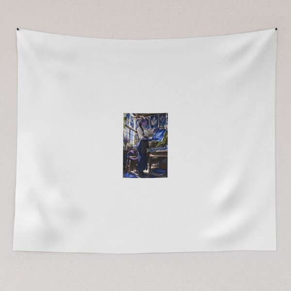 Item preview, Purple Tiefling Artist in Blue Print Studio designed and sold by CathryneDelamort.