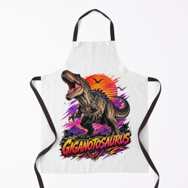 Item preview, Giganotosaurus Retro Synthwave prehistoric predator designed and sold by JonelleTshirts.