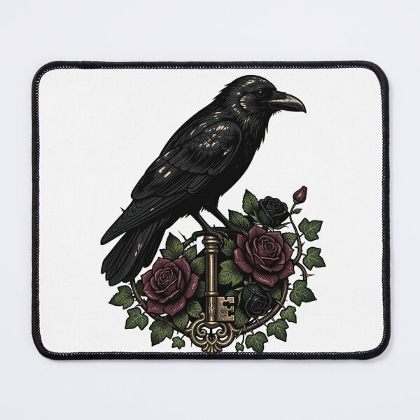 Item preview, Keeper of the Forgotten Key – Gothic Raven designed and sold by mrshadow113.