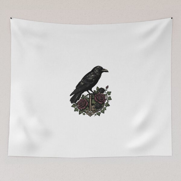 Item preview, Keeper of the Forgotten Key – Gothic Raven designed and sold by mrshadow113.