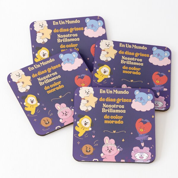 Item preview, We Shine Purple — BT21 designed and sold by Mundo de Lunas.
