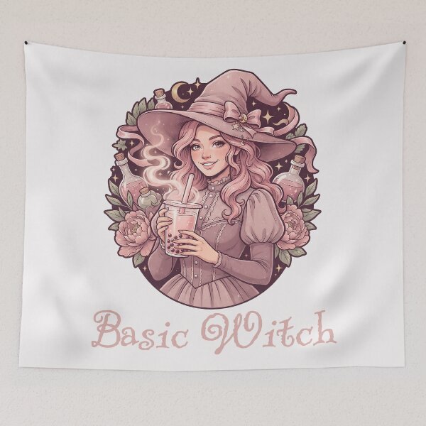 Item preview, Pastel Goth Basic Witch with Boba Tea designed and sold by MythicCotton.