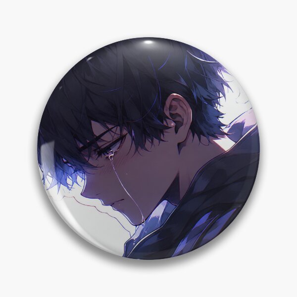 Item preview, Sad Anime Boy Crying - Moody Dark Aesthetic designed and sold by Aozon.