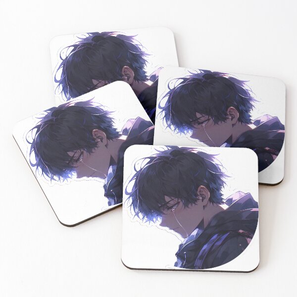 Item preview, Sad Anime Boy Crying - Moody Dark Aesthetic designed and sold by Aozon.