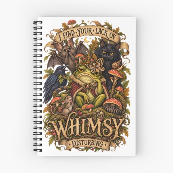 Item preview, I Find Your Lack Of Whimsy Disturbing - Frog King Cottagecore designed and sold by Neurospicy Trolls.